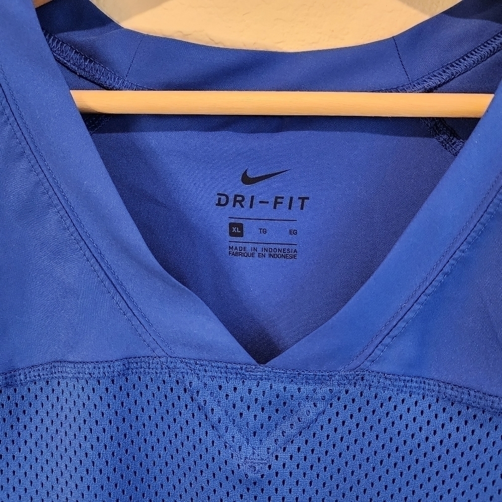 Nike Dri-Fit Mens Flag Football Mesh Practice Jersey Game Top Sz XL Royal Blue - Picture 4 of 4